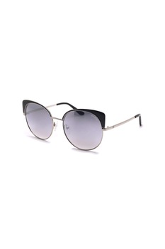 Guess, Ochelari de soare cat-eye, Negru/Argintiu, 56-17-140 Standard Guess, Ochelari de soare cat-eye, Negru/Argintiu, 56-17-140 Standard