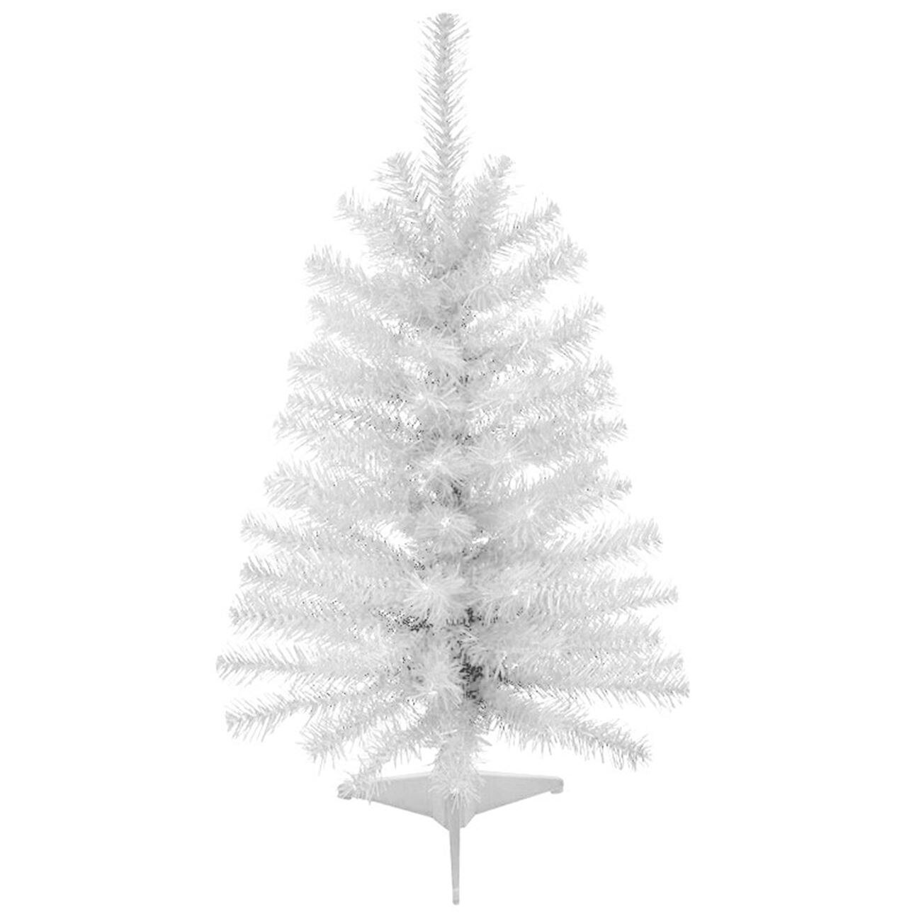 Brad decorativ alb de Craciun, DecorCasa, 61 cm