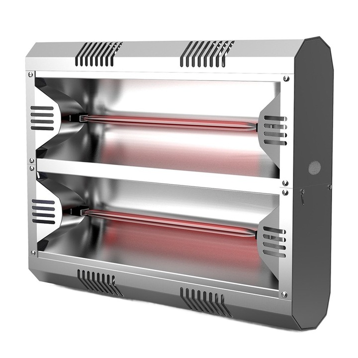 Incalzitor radiant electric pentru terasa MO-EL Hathor IR-A, 2 x 2000 W, incalzire rapida, potrivit pentru exterior
