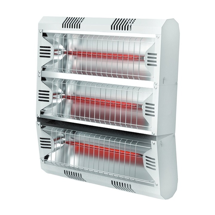 Incalzitor radiant electric pentru terasa MO-EL Hathor Low Glare White IR-A 3 x 2000 W