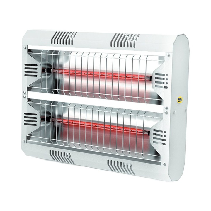 Incalzitor radiant electric pentru terasa MO-EL Hathor Low Glare White IR-A 2 x 2000 W