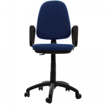 Scaun birou ergonomic YANA LX, rotativ, stofa C06, albastru inchis