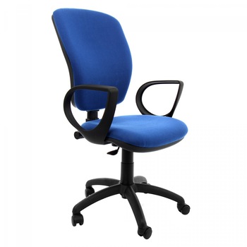 Scaun birou ergonomic MANILA, rotativ,Sezutul este prevazut cu interior din lemn stratificat curbat ergonomic stofa ,culoare albastru Scaun birou ergonomic MANILA, rotativ,Sezutul este prevazut cu interior din lemn stratificat curbat ergonomic stofa ,culoare albastru