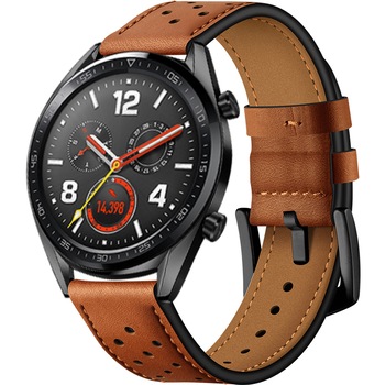 Curea ceas piele naturala ZAFIT™, compatibila cu smartwatch Huawei Watch GT 2 46 mm, Samsung Galaxy Watch 46 mm, Fossil, Casio sau orice ceas cu latime curea 22 mm, Maro CP01 Curea ceas piele naturala ZAFIT™, compatibila cu smartwatch Huawei Watch GT 2 46 mm, Samsung Galaxy Watch 46 mm, Fossil, Casio sau orice ceas cu latime curea 22 mm, Maro CP01