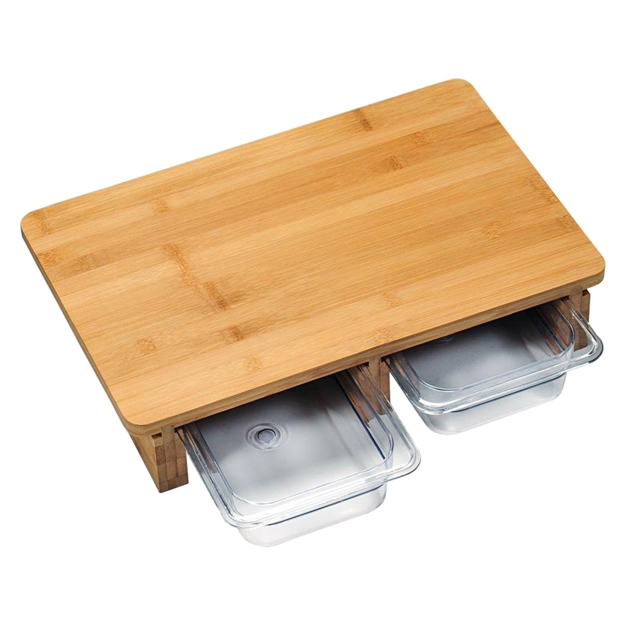 Tocator bambus cu 2 tavite, 41 x 26,5 cm - Kesper