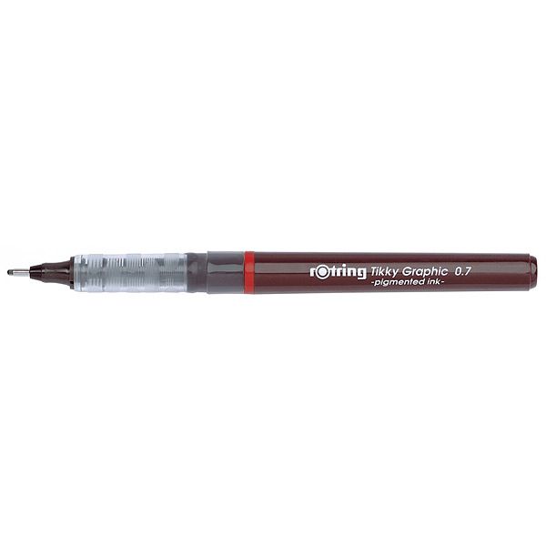 Liner graphic, 0.7 mm, negru, Tikky Rotring