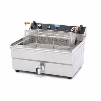 Friteuza electrica pentru peste 1 x 30 L, cu robinet scurgere, 6000 W Friteuza electrica pentru peste 1 x 30 L, cu robinet scurgere, 6000 W