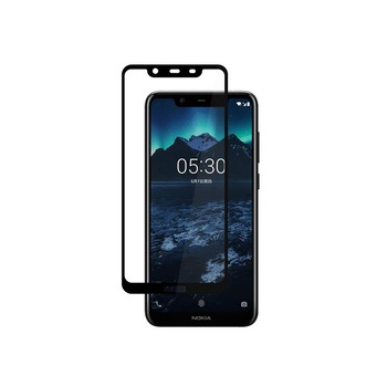 Folie de protectie 5D Full Glue, Nokia 7.1 Plus, Sticla laminata securizata, Negru/Transparent Folie de protectie 5D Full Glue, Nokia 7.1 Plus, Sticla laminata securizata, Negru/Transparent