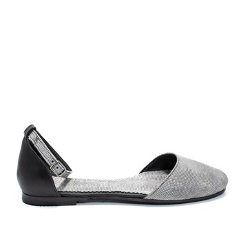 Balerini Donna Mia 1820, piele naturala, gri Balerini Donna Mia 1820, piele naturala, gri