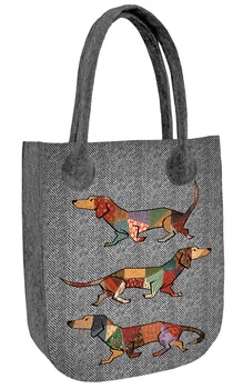 Bertoni, Geanta din pasla City, model Joker, Multicolor Bertoni, Geanta din pasla City, model Joker, Multicolor