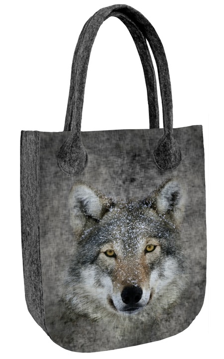 Bertoni, City Lupo filc válltáska, Wolf modell, többszínű