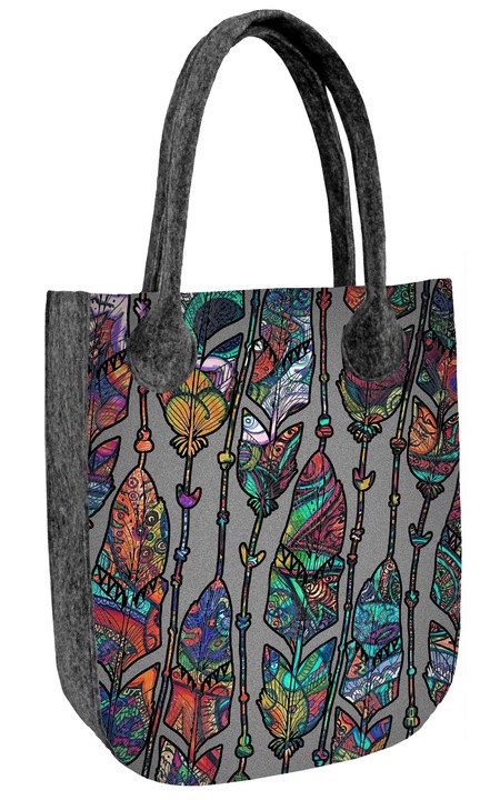 Bertoni, City Boho filc válltáska, Multicolor