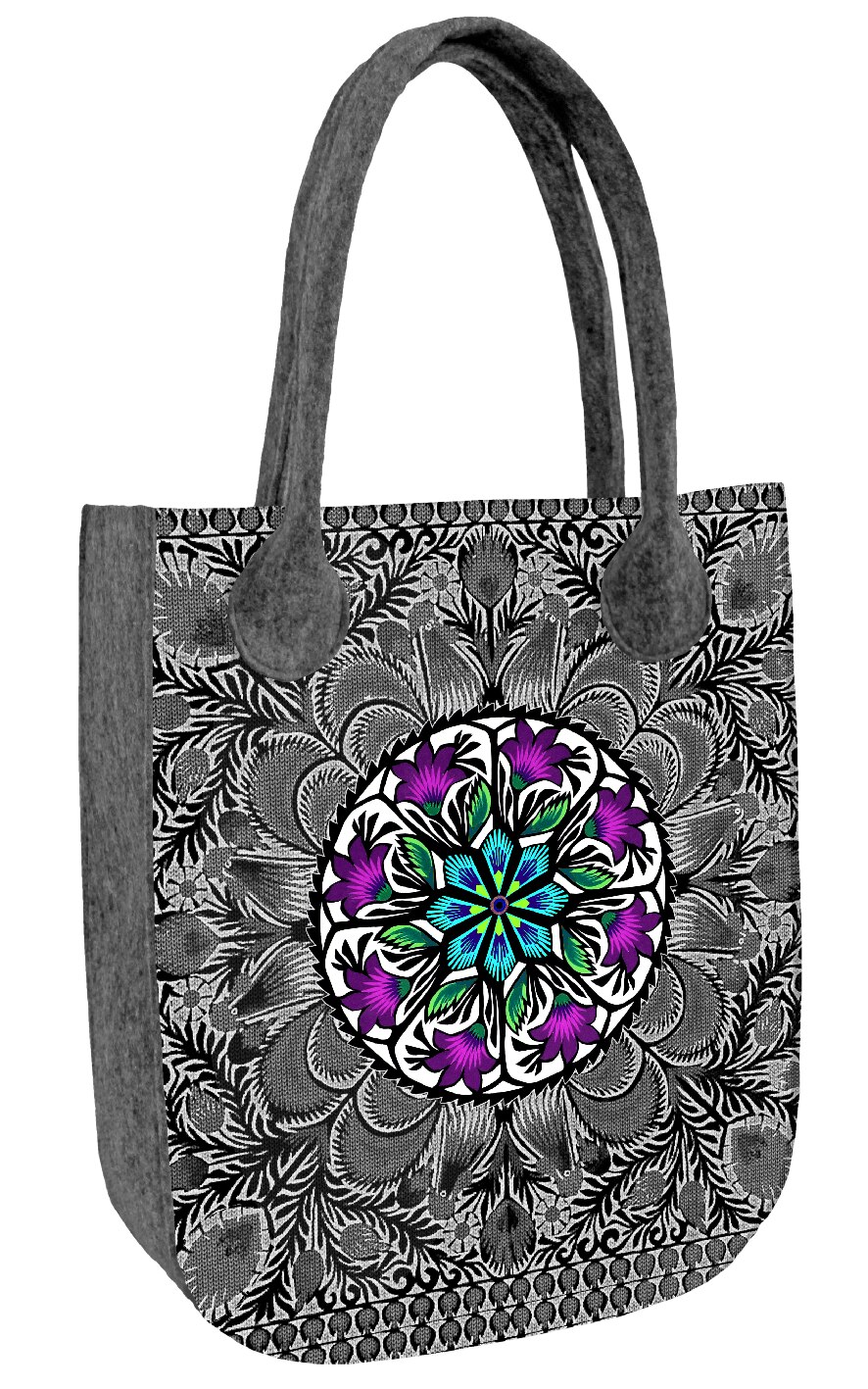 Bertoni, Geanta shopper City Krokus, Pasla, Multicolor