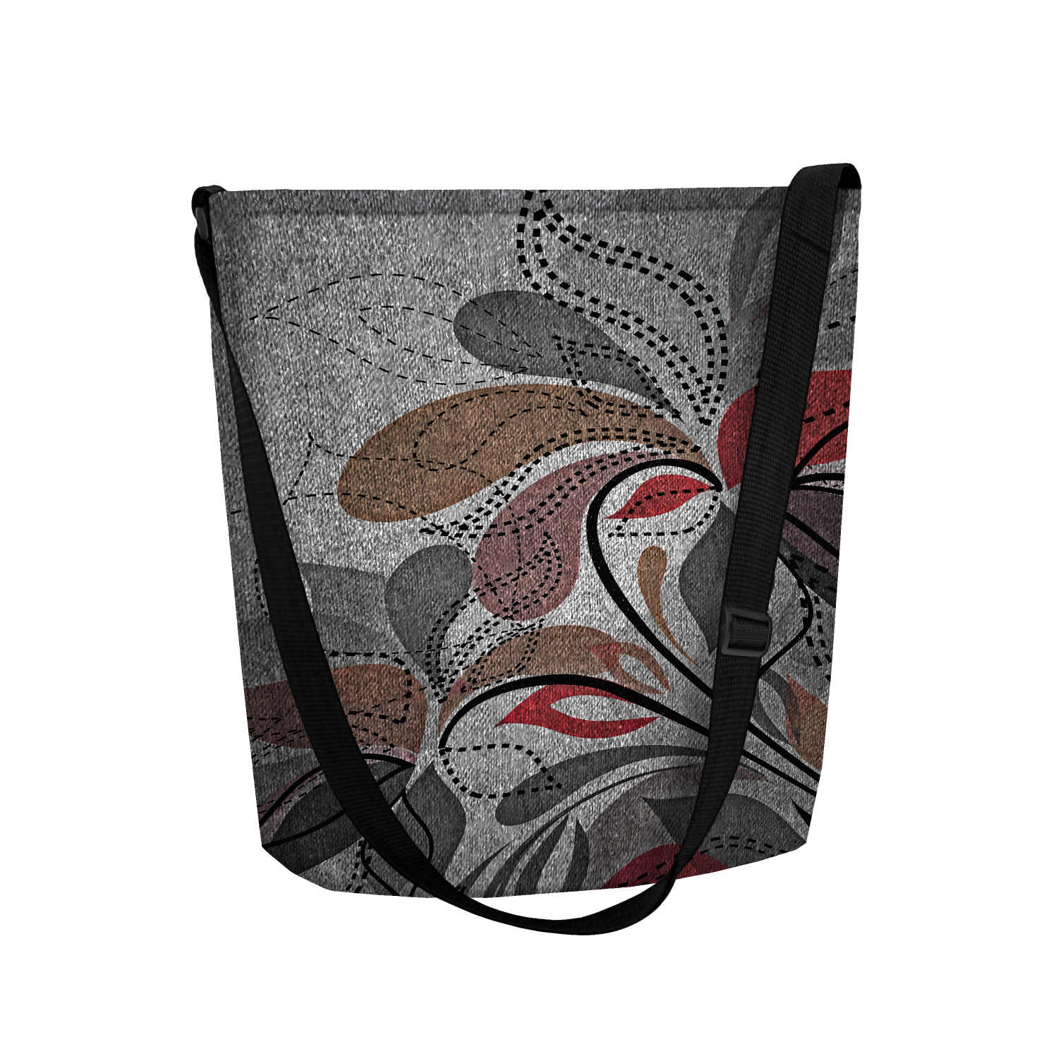 Bertoni, Geanta Funky Bloom din pasla ecologica, Imprimata, Multicolor