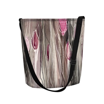 Bertoni, Geanta Funky Tulips din pasla ecologica, Imprimata, Multicolor Bertoni, Geanta Funky Tulips din pasla ecologica, Imprimata, Multicolor