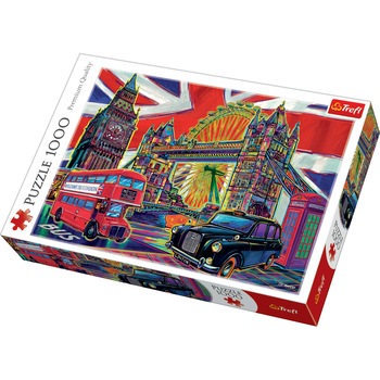 Puzzle Trefl, Londra in culori, 1000 piese Puzzle Trefl, Londra in culori, 1000 piese