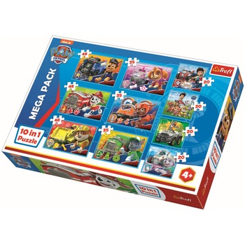 Puzzle Trefl 10 in 1, Paw Patrol, 329 piese Puzzle Trefl 10 in 1, Paw Patrol, 329 piese