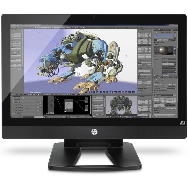 Настолен компютър HP Z1 All-in-One, Процесор Intel Xeon E3-1245 v2 (3.4/3.8 GHz, 8M), 8 GB, 160 GB SSD, Intel HD Graphics 2500, Windows 7 Pro