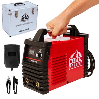 Aparat Sudura MMA Alpin 300C, 300A + Valiza Aluminiu, Invertor Model Nou, Accesorii Incluse Aparat Sudura MMA Alpin 300C, 300A + Valiza Aluminiu, Invertor Model Nou, Accesorii Incluse