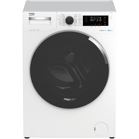 Masina de spalat rufe Beko WTE9744N, 9 kg, 1400 RPM, Clasa A+++, AquaTech™ SteamCure™, ADDGarment, Motor ProSmart Inverter, Alb