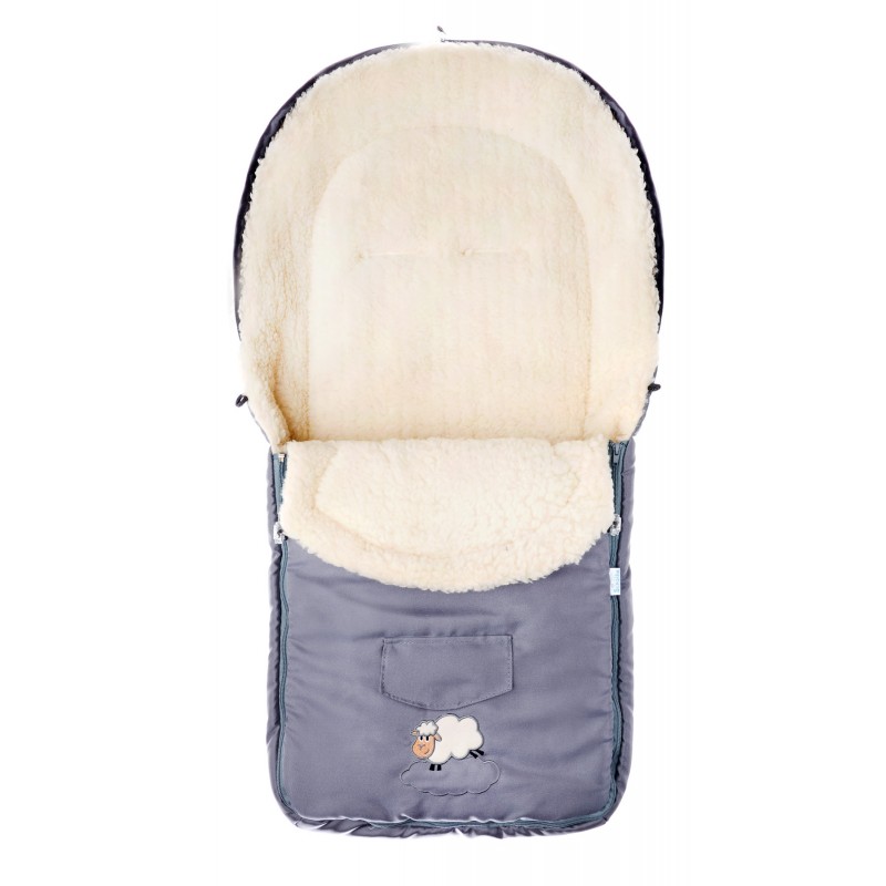 Sac de iarna de lana Gri