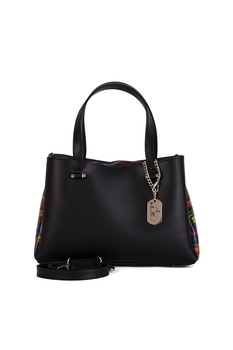 Anna Morellini, Geanta tote de piele cu bareta detasabila Anna Signature, Negru Anna Morellini, Geanta tote de piele cu bareta detasabila Anna Signature, Negru