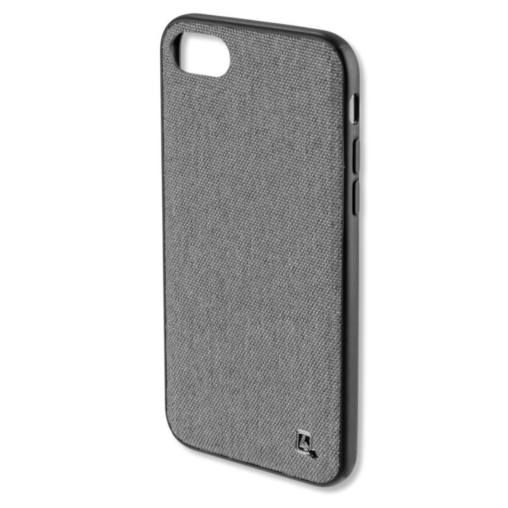 4smarts Hard Cover UltiMaG Car Case - полиуретанов кейс с вградена метална пластина за магнитни поставки за iPhone XS, iPhone X (сив)