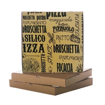 Set 500 Cutii Pizza Natur “Modern Basilico”, 32x3.5x32 cm, Pizza, Cutie Pizza Natur, Carton Sanitar Imprimat Set 500 Cutii Pizza Natur “Modern Basilico”, 32x3.5x32 cm, Pizza, Cutie Pizza Natur, Carton Sanitar Imprimat