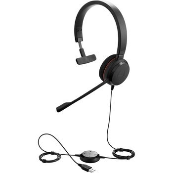 Casti Jabra Evolve 20 MS, Special Edition, Mono, USB NC, Piele, Negru Casti Jabra Evolve 20 MS, Special Edition, Mono, USB NC, Piele, Negru