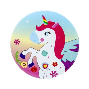 Insigna cu unicorn, diametru 10 cm Insigna cu unicorn, diametru 10 cm
