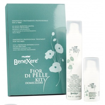 Kit Proffesional FIOR DI PELLE Benexere, cu Extract de Melc, Aloe Vera si Acid Hialuronic-1 Crema protectiva 50 ml+1 Concentrat revitalizant 15ml Kit Proffesional FIOR DI PELLE Benexere, cu Extract de Melc, Aloe Vera si Acid Hialuronic-1 Crema protectiva 50 ml+1 Concentrat revitalizant 15ml