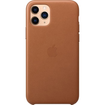 Husa de protectie Apple pentru iPhone 11 Pro, Piele, Saddle Brown Husa de protectie Apple pentru iPhone 11 Pro, Piele, Saddle Brown