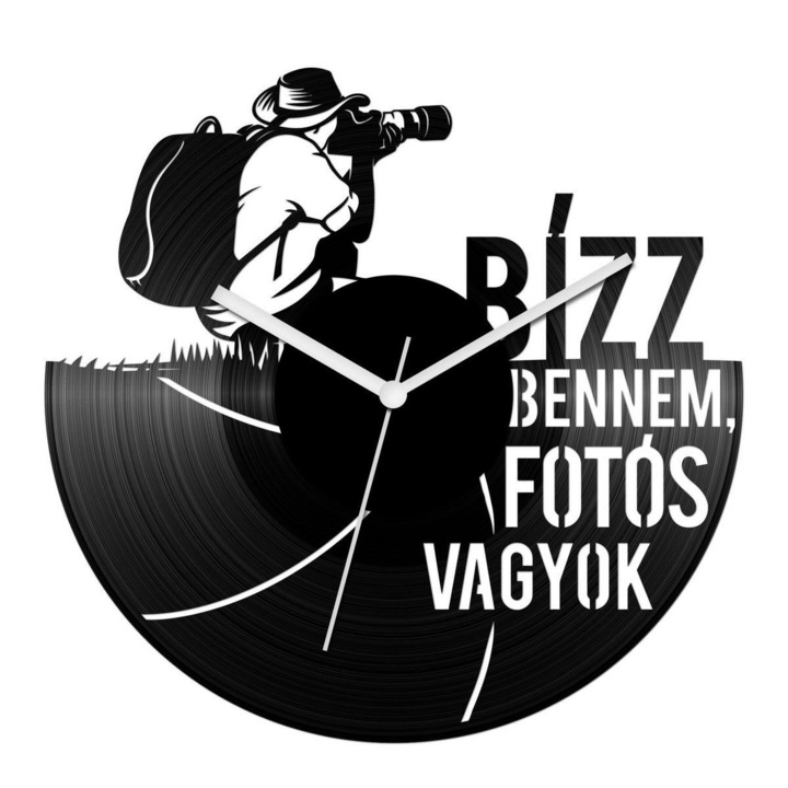 Bízz bennem, fotós vagyok bakelit óra