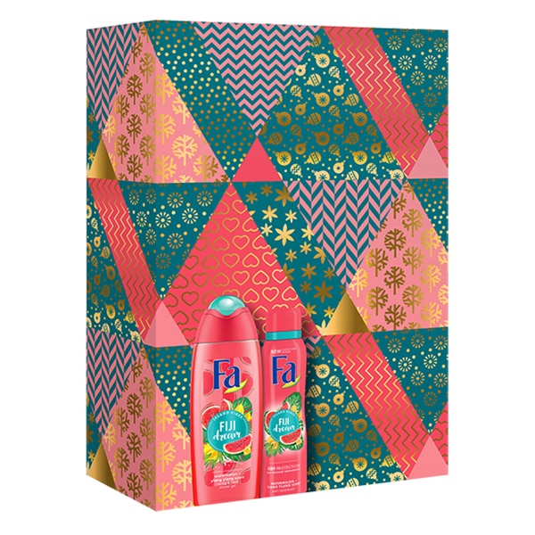 Set cadou Fa Fiji Dream: Gel de dus, 250 ml + Deodorant spray, 150 ml