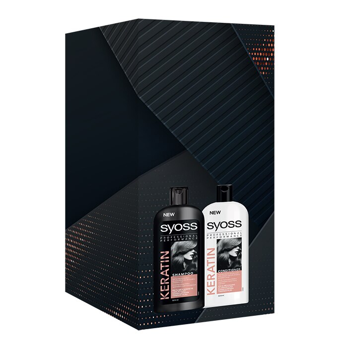 Set cadou Syoss Keratin: Sampon, 500 ml + Balsam, 500 ml