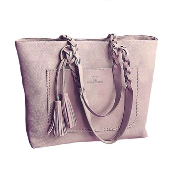 TimeTrade, Geanta de mana, Piele ecologica, roz TimeTrade, Geanta de mana, Piele ecologica, roz