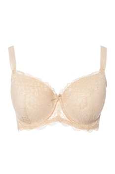 Sutien cu burete subtire si dantela cu sustinere pentru sanii mari, Colectie Lux Intimamoda 2454,, Nude Sutien cu burete subtire si dantela cu sustinere pentru sanii mari, Colectie Lux Intimamoda 2454,, Nude
