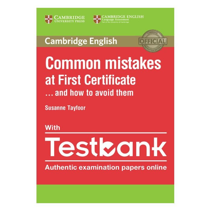 Common Mistakes at First Certificate and How to Avoid Them Paperback with Testbank, Susanne Tayfoor