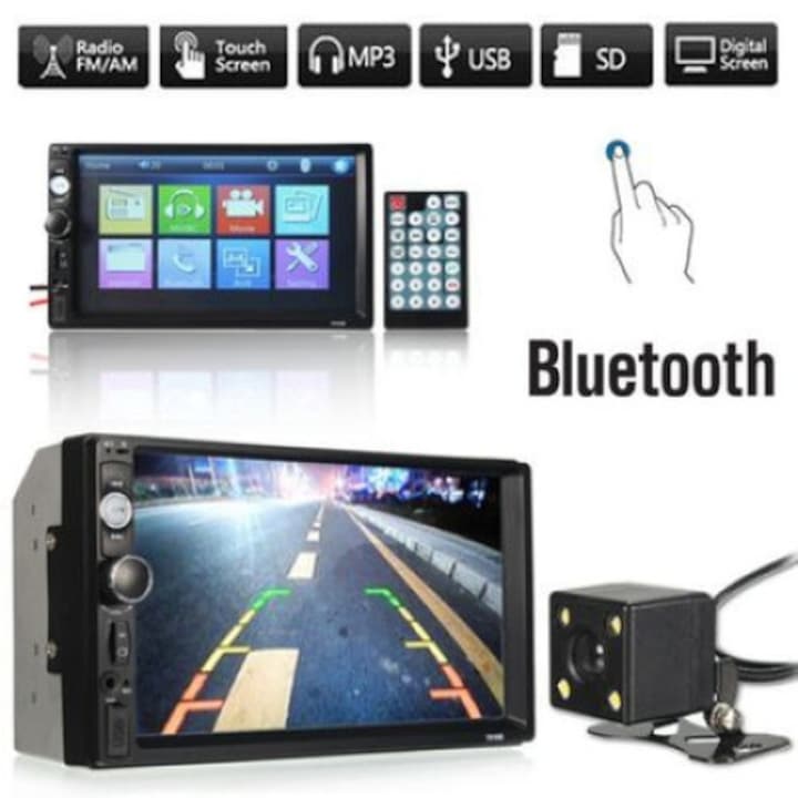 Мултимедия Automat 7010B, Bluetooth V2.0, 4x 60w, Автомобилен аудио,MP5 плейър, Black