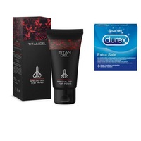 pachet gel titan pentru barbati 50 ml prezervative durex extra safe 3 bucati imagen 5_0_
0