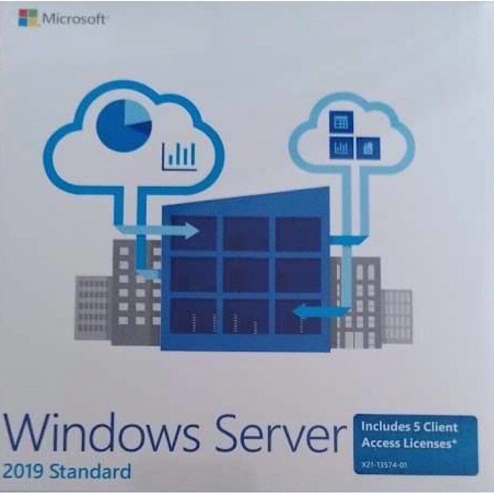 Windows Server Standard 2019 64bit English Retail 16 Core + 5 CAL - eMAG.ro