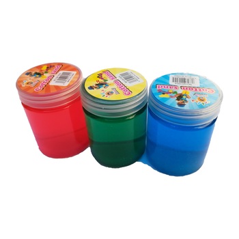 Gelatina SLIME cu nisip, set de 3 bucati Gelatina SLIME cu nisip, set de 3 bucati