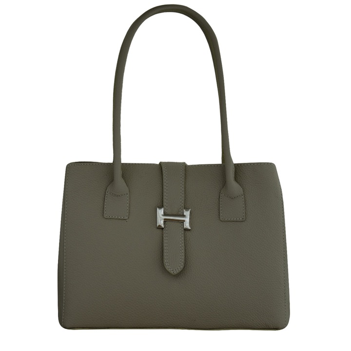 Női valódi bőr táska, Elida 3 szürke