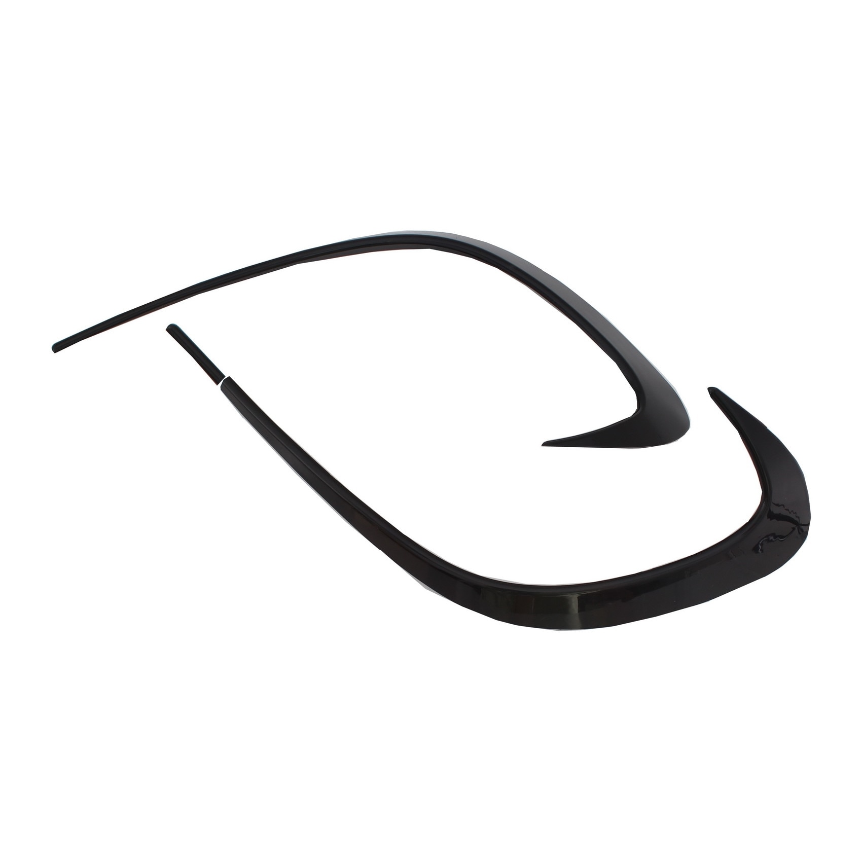 Accesorii bara fata flapsuri compatibil cu Mercedes CLA W117 C117 X117 (2016-2018) CLA45 Design Negru Lucios