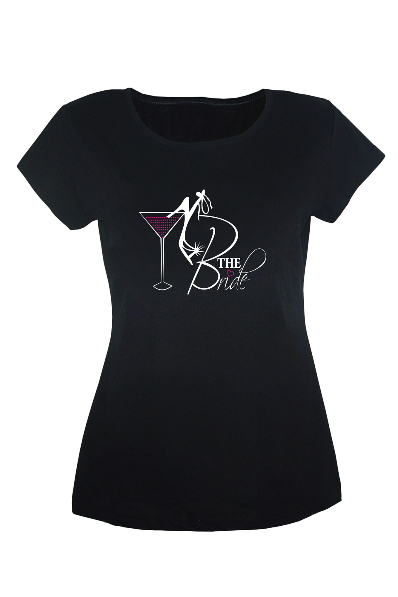 Tricou dama din bumbac cu imprimeu - The Bride TripleT clothing, Negru