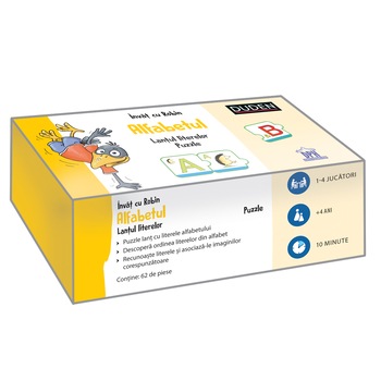 Invat cu Robin - Alfabetul - Lantul Literelor Puzzle, Duden Invat cu Robin - Alfabetul - Lantul Literelor Puzzle, Duden