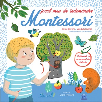 Jocul meu de indemanare Montessori - Sireturi, Celine Santini Jocul meu de indemanare Montessori - Sireturi, Celine Santini