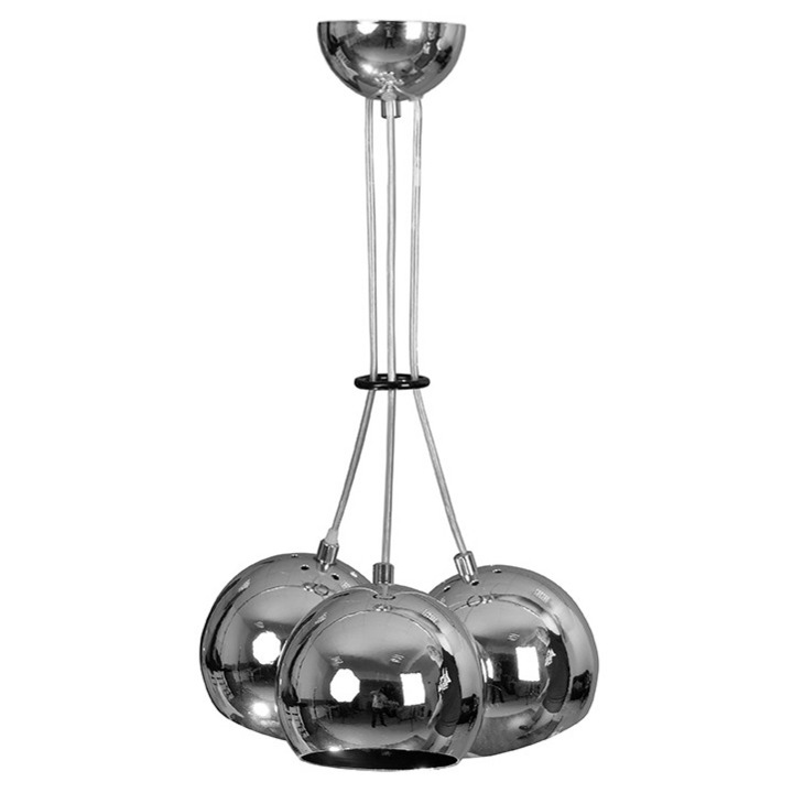 Полилей Emibig Orbita, 3X60W, хром модерен
