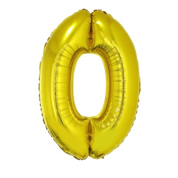 Balon folie cifra 0 gigant, inaltime 102 cm, auriu metalizat Balon folie cifra 0 gigant, inaltime 102 cm, auriu metalizat