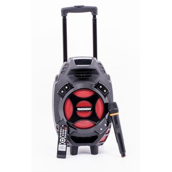 Boxa activa portabila troler cu acumulator Emperio Q7, 120 W, 12 Inch, Microfon Wifi, Telecomanda, Radio Boxa activa portabila troler cu acumulator Emperio Q7, 120 W, 12 Inch, Microfon Wifi, Telecomanda, Radio